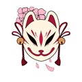 Japanese Mask with sakura